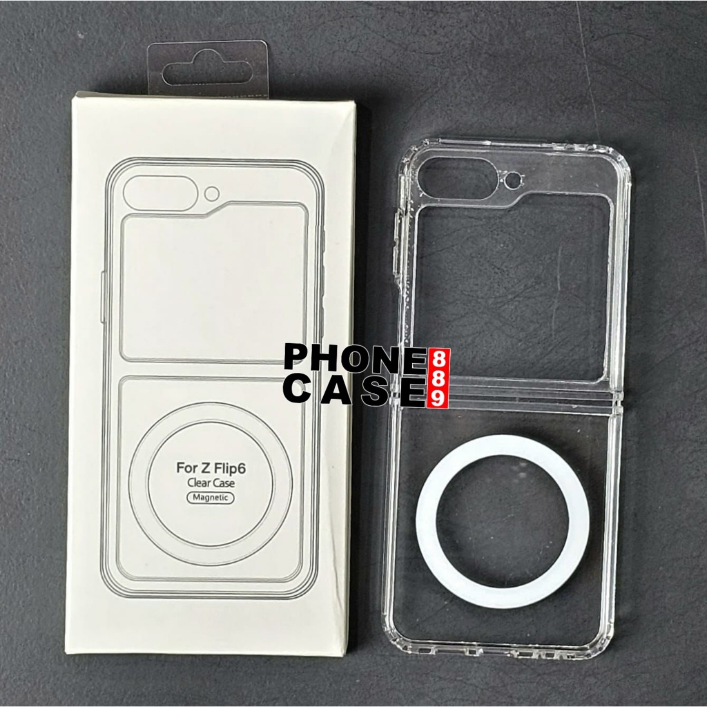 CASE SAMSUNG Z FLIP 3 CLEAR CASE MAGSAFE MAGNETIC CASE SAMSUNG Z FLIP 3 CM-01