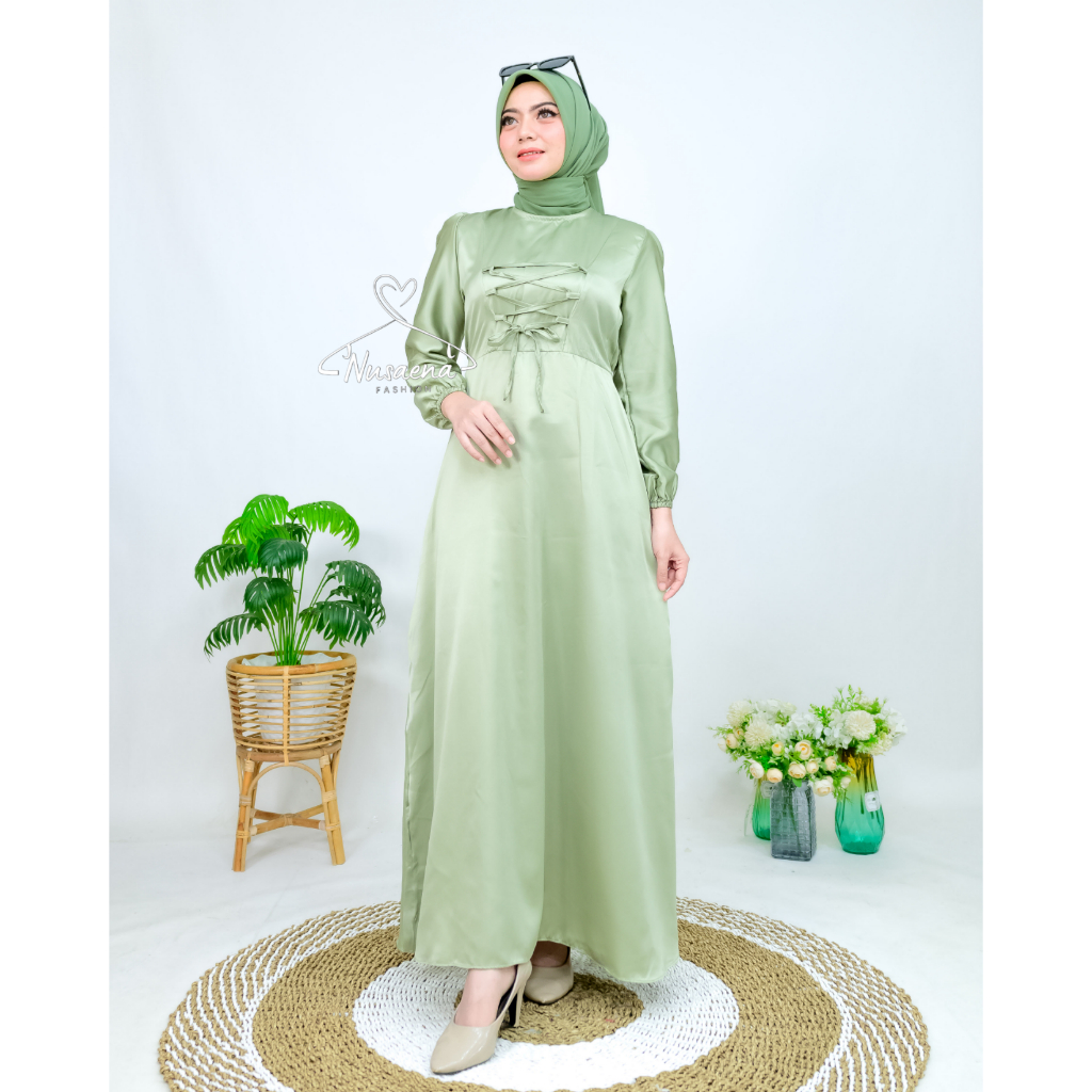 Amara dress satin velvet dress kondangan bridesmaid
