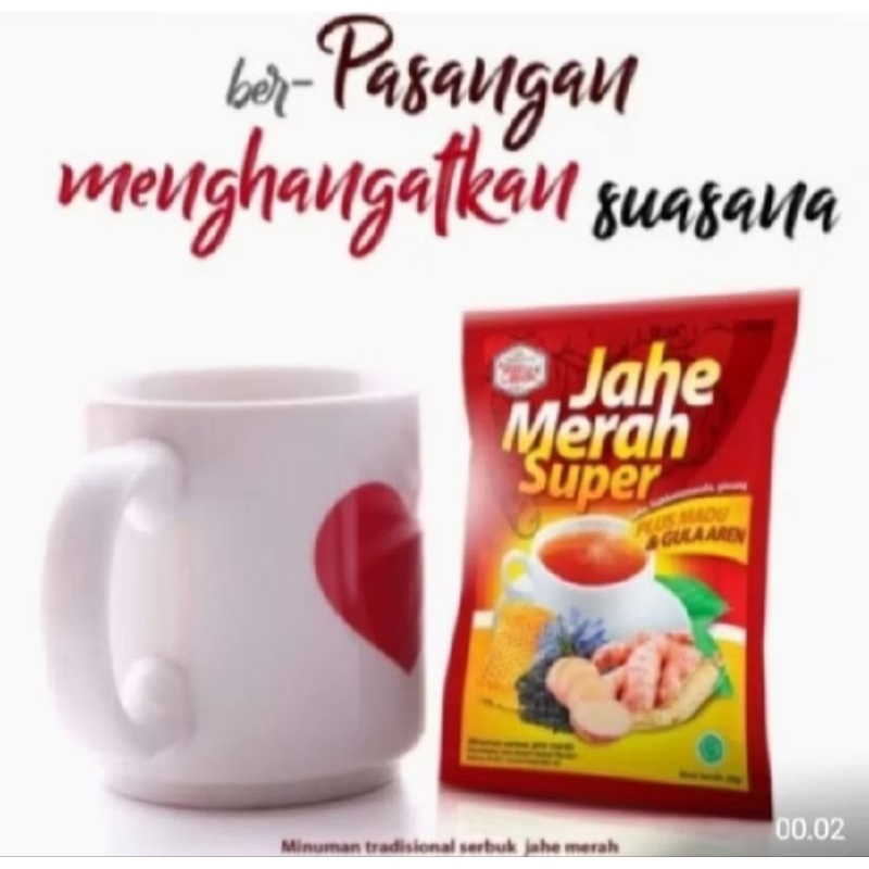 

Jahe Merah Ratu Lebah gula aren 1 renceng isi 10 sachet