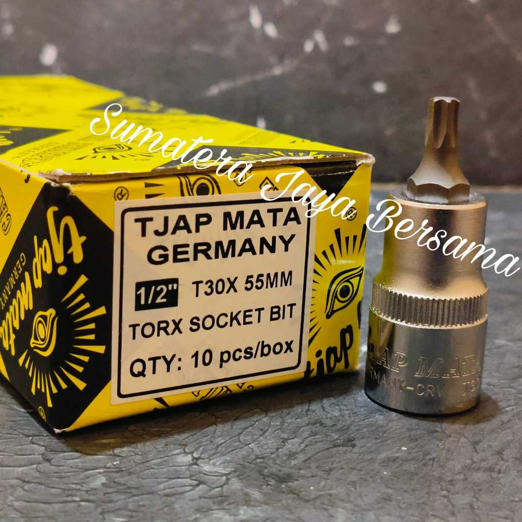 Mata sok bintang T30 Kunci sock bintang 1/2" T25 1/2 inch