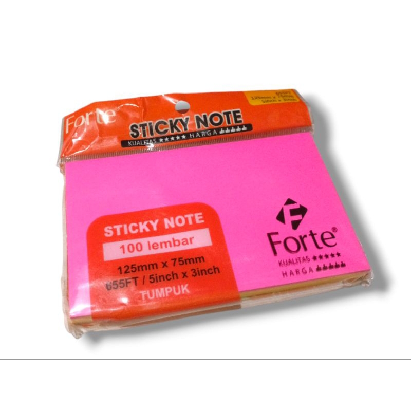 

1 pcs sticky note / catatan tempel / pembatas ukuran 125 x 75mm / 5x3inch forte