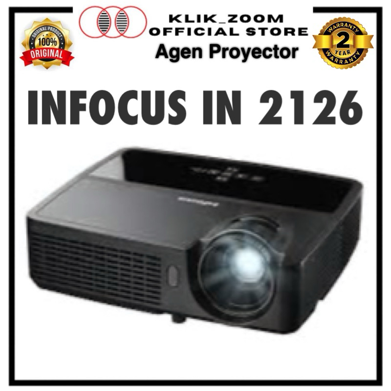 InFocus IN2126 Proyektor WXGA 3200 ANSI Lumens untuk Ruang Rapat Besar