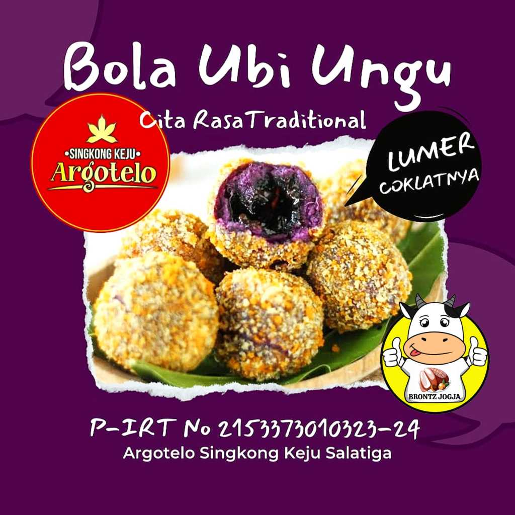 

ARGOTELO BOLA UBI COKLAT LUMER ISI 10PCS - DISASS JOGJA