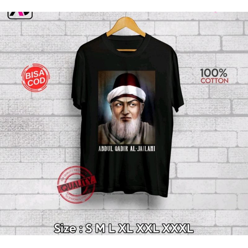 kaos ulama syekh Abdul qodir al jailani kaos pria distro original unisex