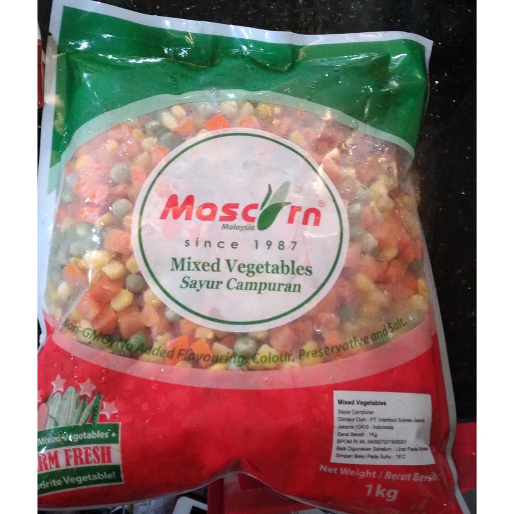 

Mixed Vegetables Mascorn 1kg
