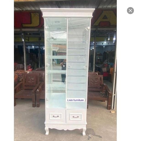 lemari hijab pajangan kaca