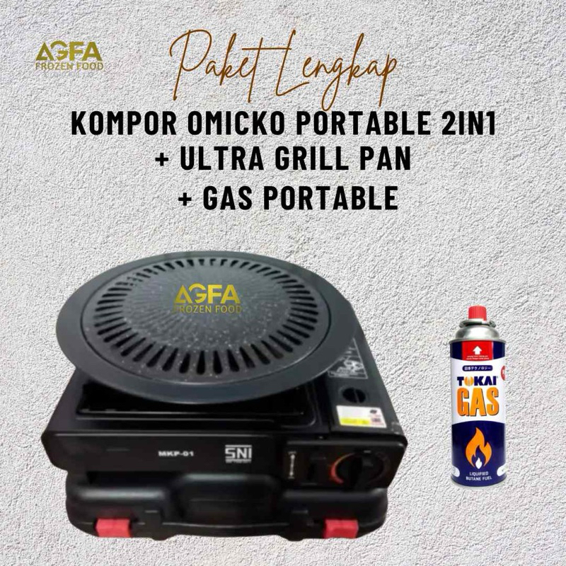 Kompor Portable Dan Gas / Kompor Omicko / Kompor Portable Abu / Kompor Grill / Kompor Portable Free 