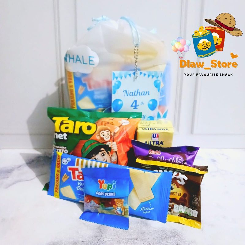 

Paket Snack Ulang Tahun Pouch Snack Ulang Tahun murah Free Card