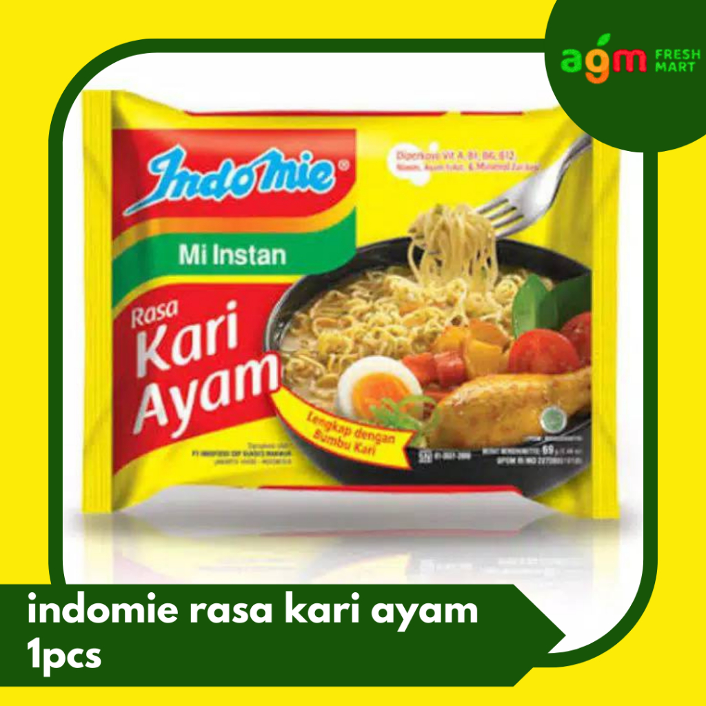 

Indomie kari ayam 72gr 1pcs promo termurah