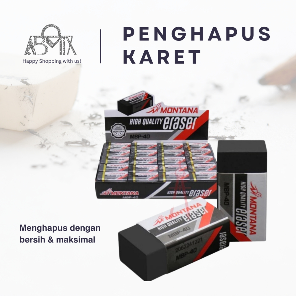 

Montana Penghapus karet / erasable pensil karet putih MWP- 40