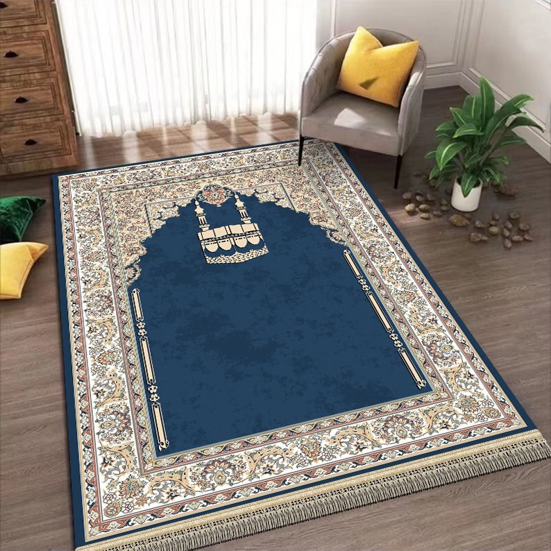 Sajadah Muslim Muslim Turki Tebal Halus Lembut 70X110 Cm Sajadah Kekinian Perlengkapan Sholat Bahan