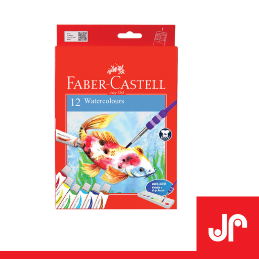 

FABER CASTELL WATERCOLOUR 12ML SET 12 PCS CAT AIR PAINT ALAT TULIS WARNA