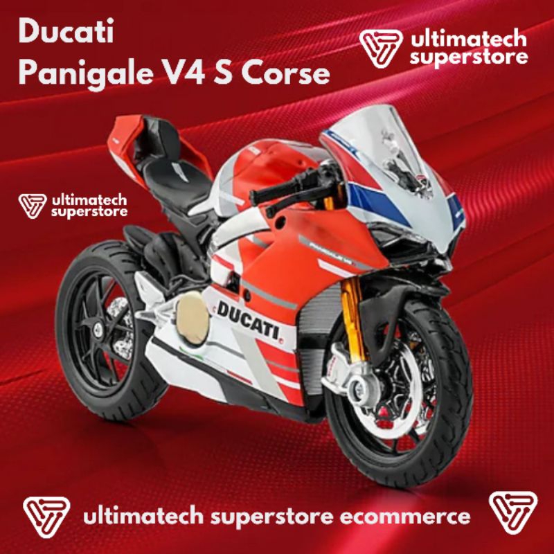 Shell Ducati Panigale V4 S Corse Motor Diecast Maisto Scale 1:18