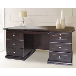 Meja Manager Kantor / Meja Direktur Kantor 1 Biro Kayu Solid / MEDAN SUMUT