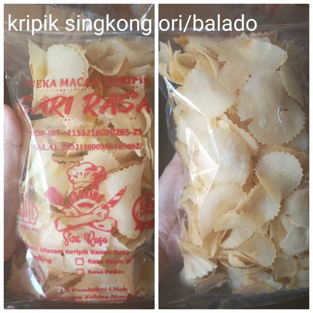 

Kripik Singkong Renyah dan Enak Rasa Original dan Balado