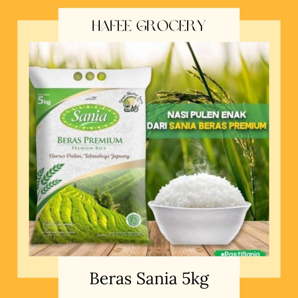 

Beras Sania Premium Kemasan 5 KG (dapat kirim instant bandung)