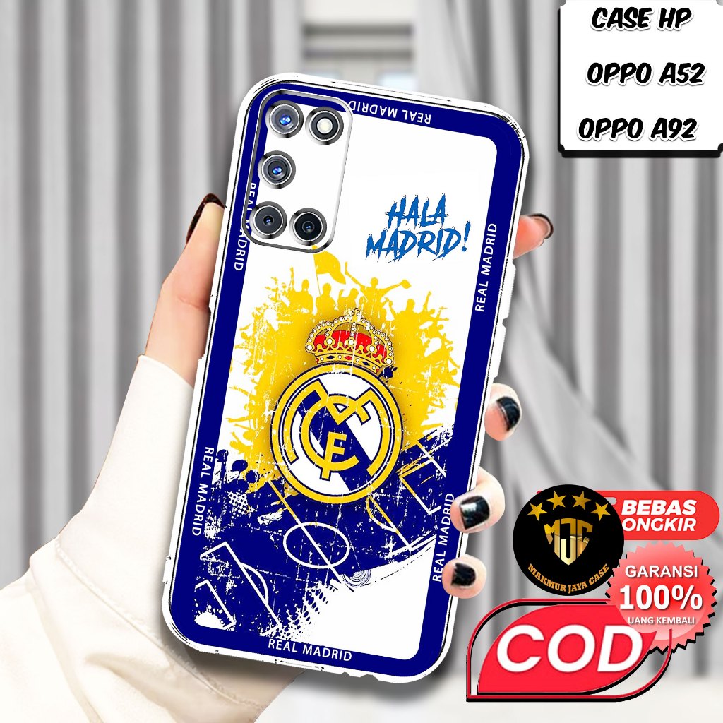 Case OPPO A52 / OPPO A92 - Casing OPPO A52 Motif (BOLA) - Softcase Premium Fourside - Bening Transpa
