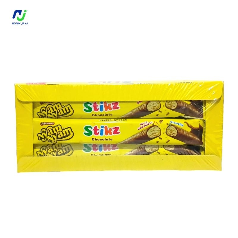 

Biskuit Nyam Nyam Stikz Cokelat Pack Isi 12 Pcs