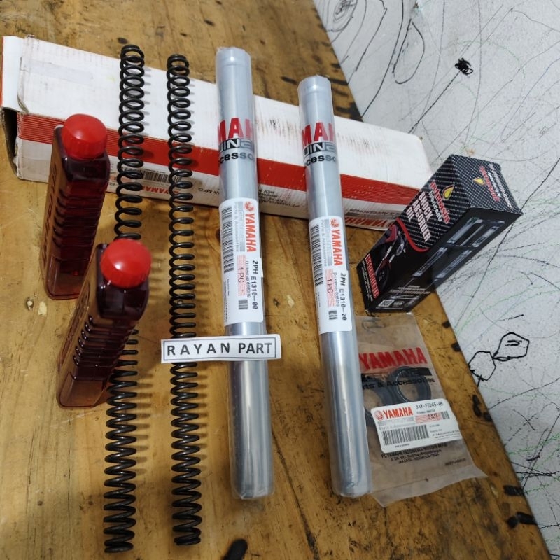 sok depan mio soul gt soul gt per+sil+sok+oli