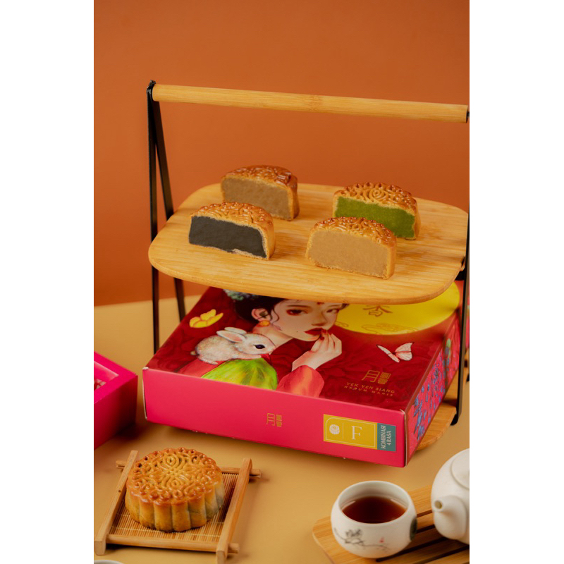 VEGETARIAN Tausa Kue Bulan (Yek Yen Siang Mooncake / Kue Bulan Harum Manis) | HALAL