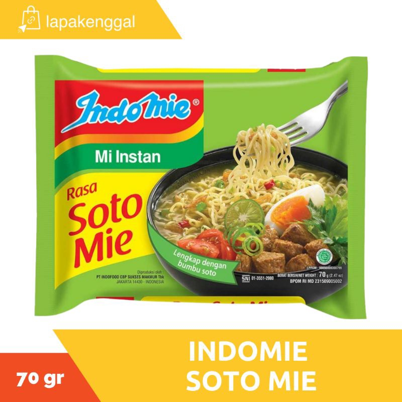 

Indomie Kuah Rasa Soto Mie 70gr