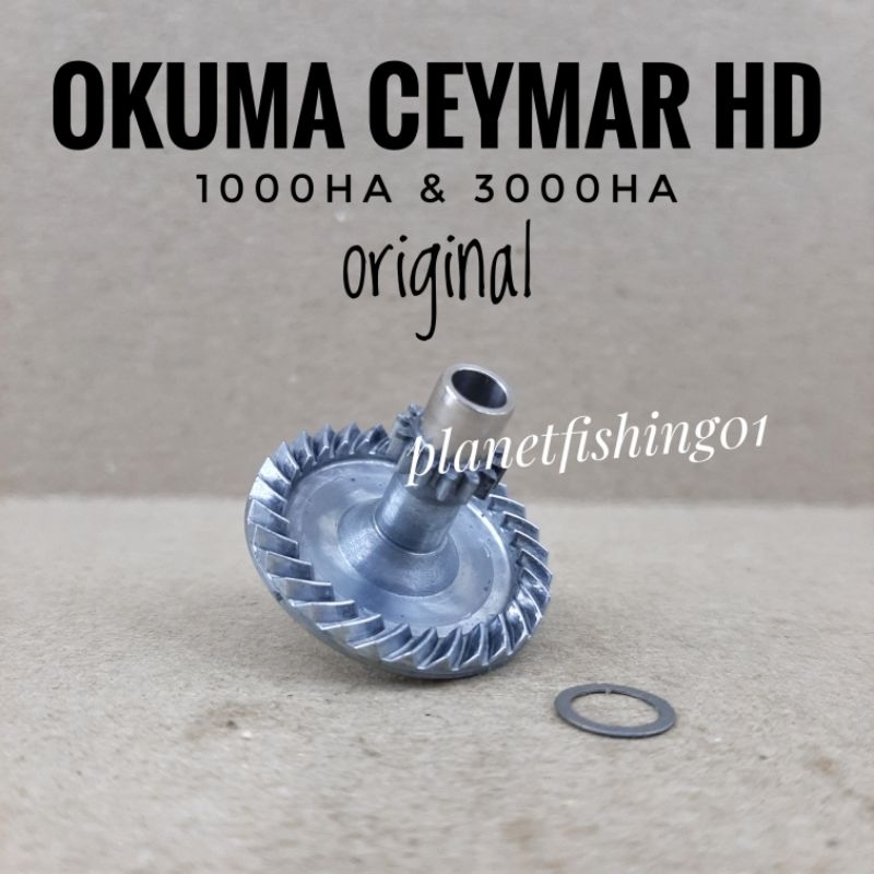 drive gear okuma ceymar hd 1000 & 3000 / sparepart gear payung okuma ceymar hd 1000 & 3000 / part re