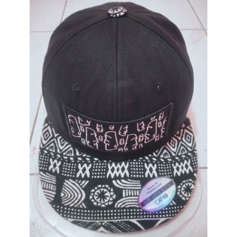 Topi Cap10 Capten Motif Bandana Snapback