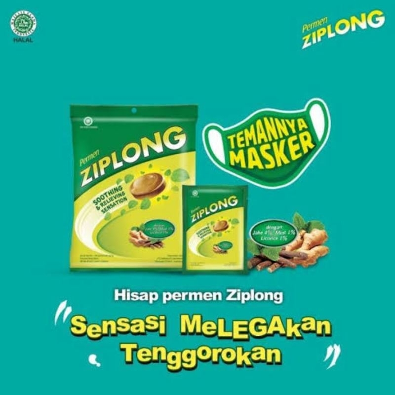 

ZipLong Permen Menyegarkan Nafas & Tenggorokan Sachet Isi 5 - Zip Long Permen Mint Segarkan Tenggorokan Lega - Permen Herbal