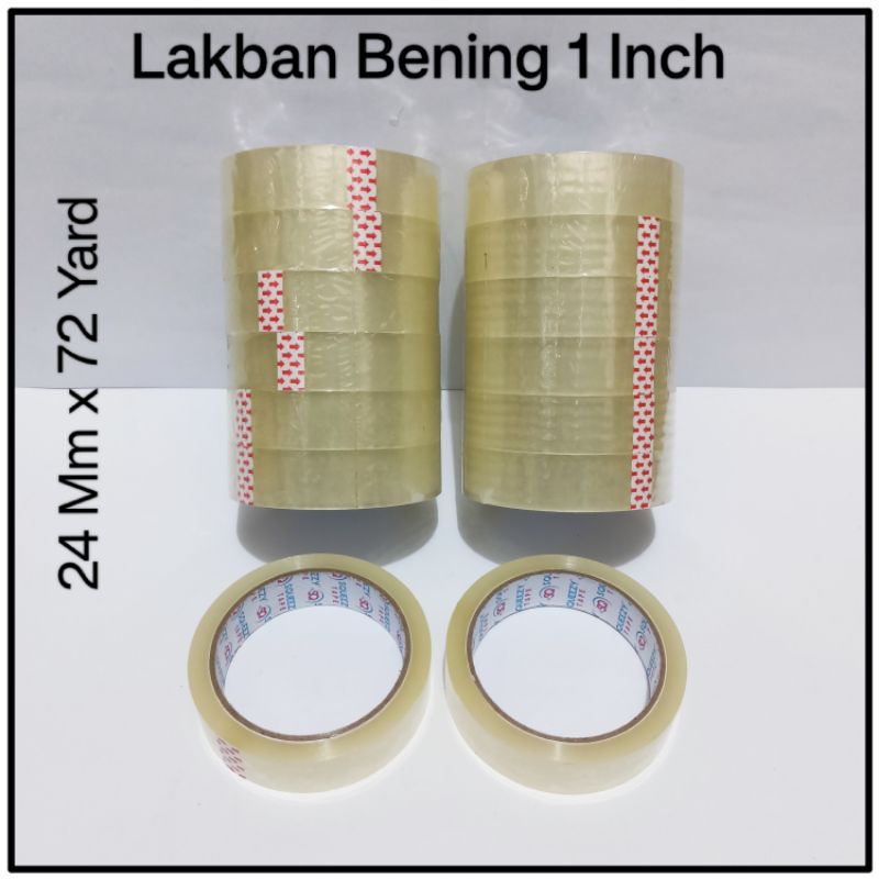 

1 Slop Isolasi Bening 1 Inch Isi 6 Roll / Isolasi Bening