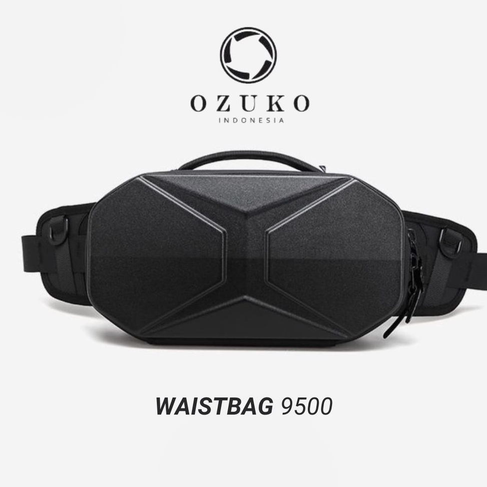 Paling Diminati OZUKO Waistbag 95  Tas Slempang Pria
