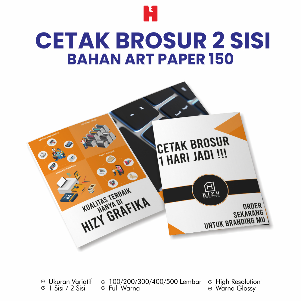 

Cetak Brosur 2 Sisi - Bahan Art Paper 150 - *1 Hari Jadi *Best Product