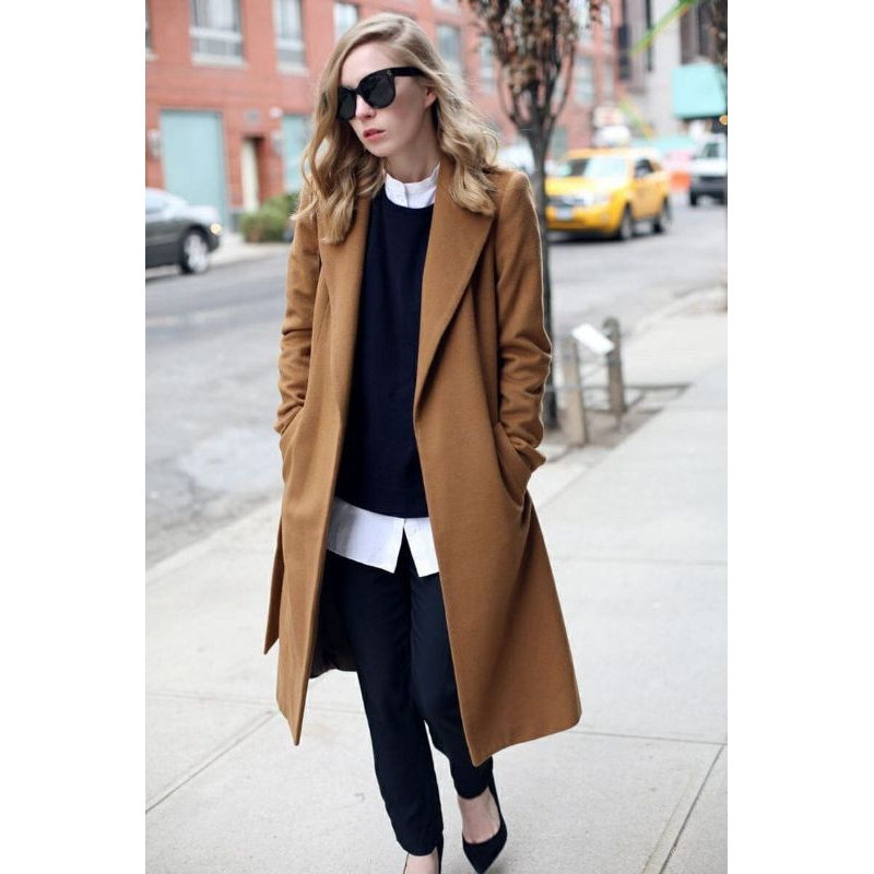 jaket blazer panjang wanita/long coat wanita korea musim dingin/winter coat wanita bahan fleece crem