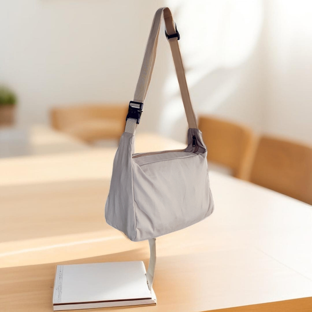 Sling Bag Tas Selempang Kain Wanita Casual Bahan Kain Premium