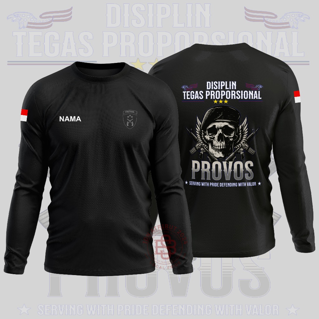 KAOS BAJU TACTICAL PROVOS - PROVOST LENGAN PANJANG DAN PENDEK