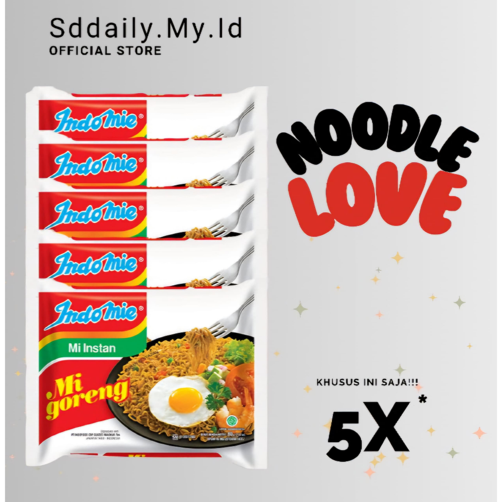 

5 Pcs Indomie Mi Goreng: Siap Mengisi Perut Kosong
