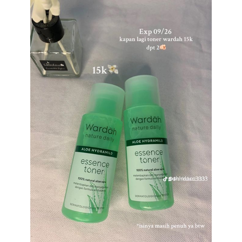 Wardah toner seaweed full dapet 2