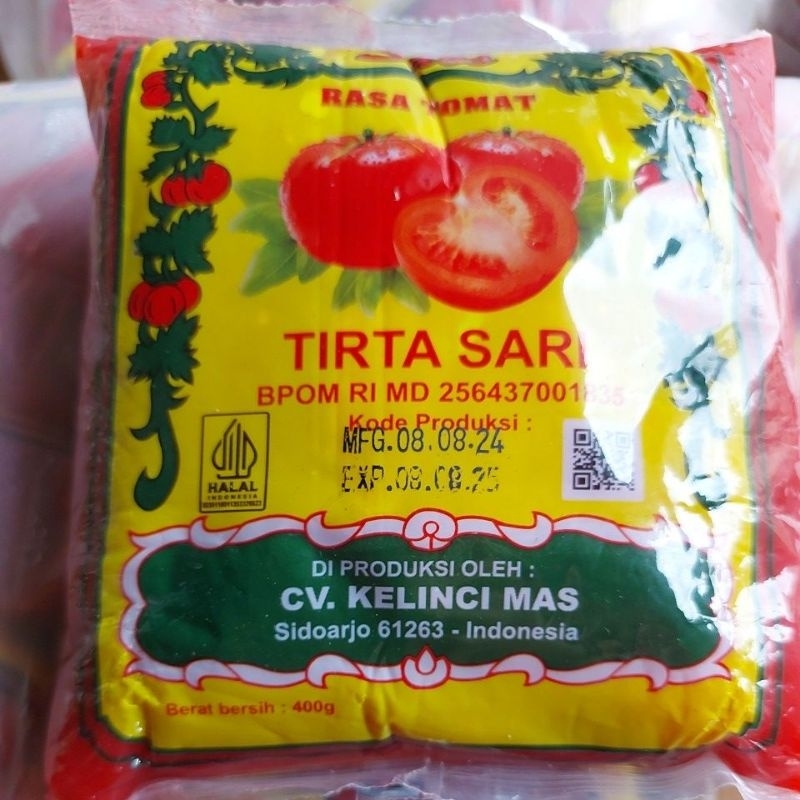 

Tirta sari saos rasa tomat 400g x3 pcs expayet 2025