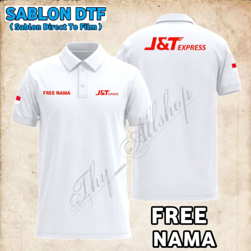 POLOShirt Tshirt Kerah Kancing J&T EXPRESS EKSPEDISI EXPEDISI JNT Custom