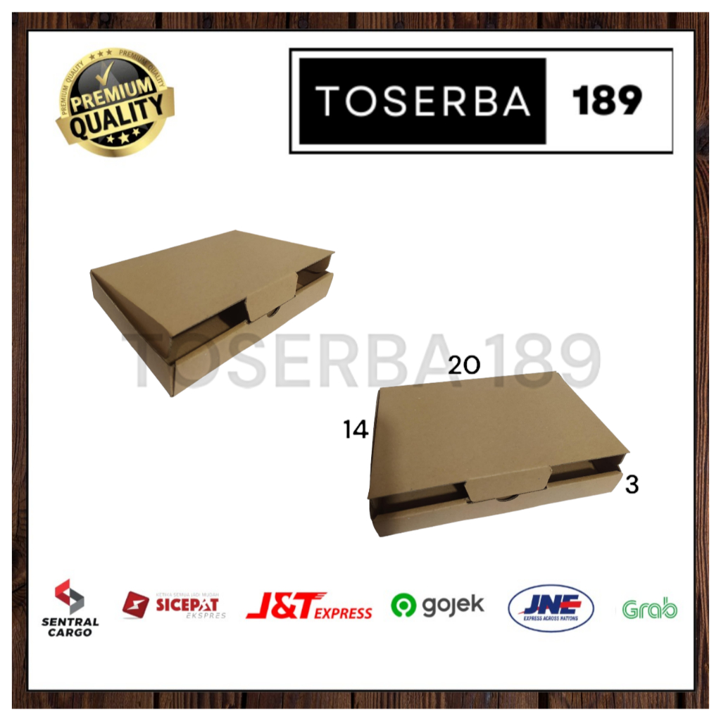

kardus packing diecut/box pizza uk 20x14x3 cm
