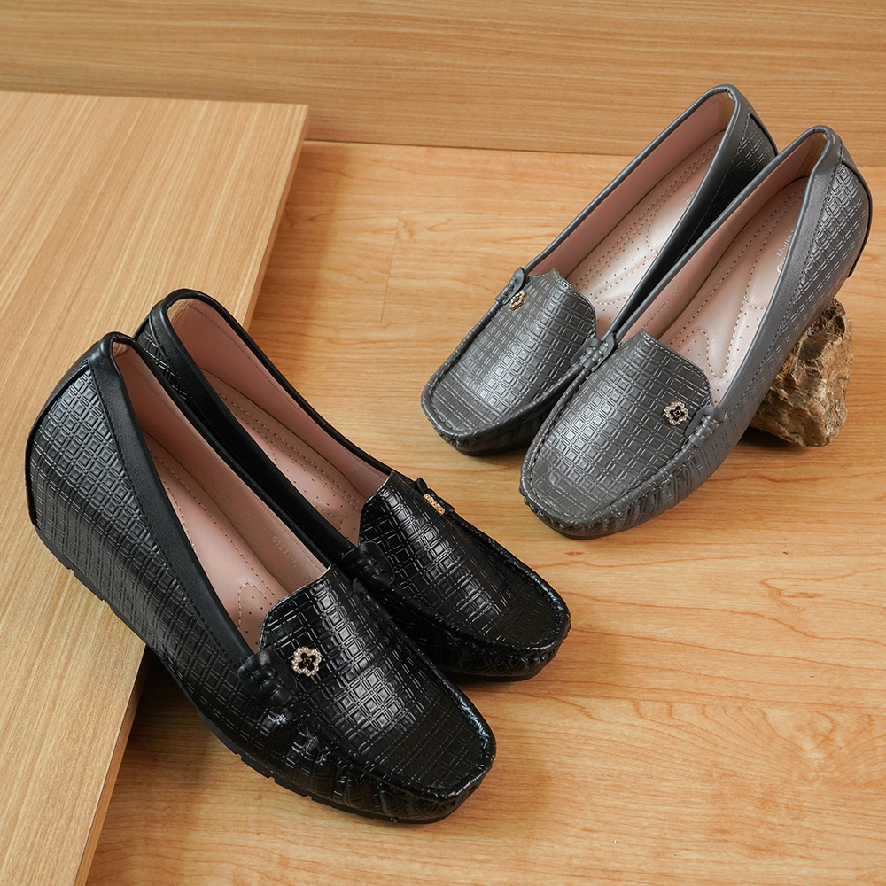 GABINO Sepatu Wanita Wedges Moccasin Slip On Casual Kanya - O1DA2008
