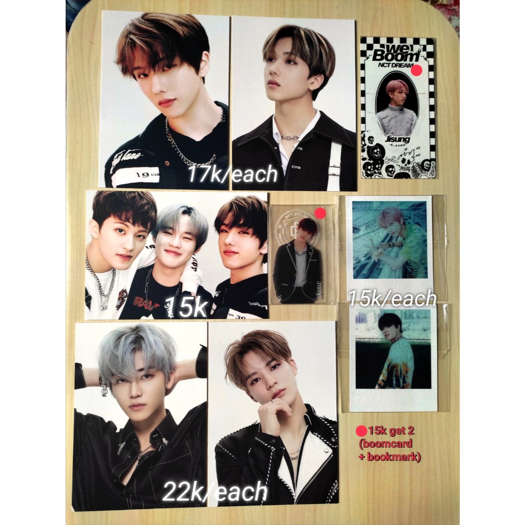 [BISA COD] jisung jeno jaemin mark chenle postcard boomcard bookmark polaroid official merch nct dre