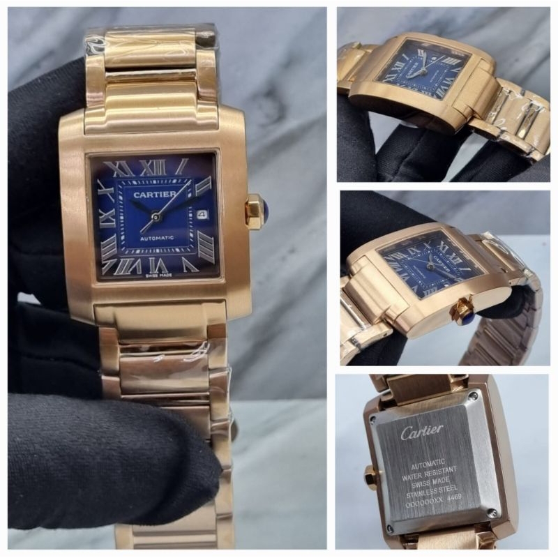 jam tangan wanita Cartier mesin automatic ring Rante full stainless anti karat kualitas original