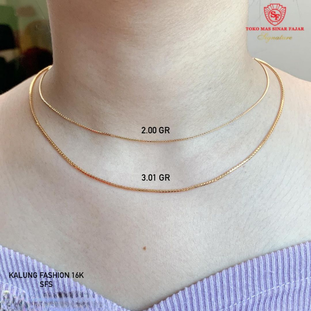 Kalung Fashion Santa Italy / Kalung Santa Italy Variasi / Kalung Vancleef Serut / Kalung Biji Lada K