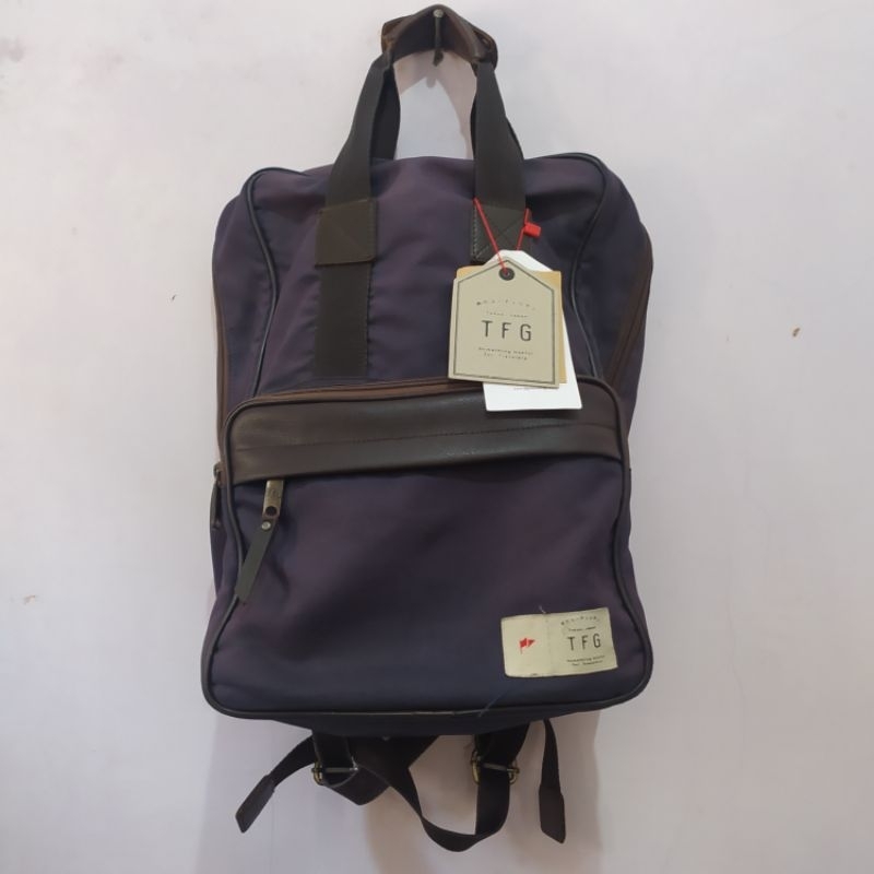 Backpack Tas Punggung Tas Kerja Pria Wanita TFG Cayman 411 Jeans Blue Water Resistant
