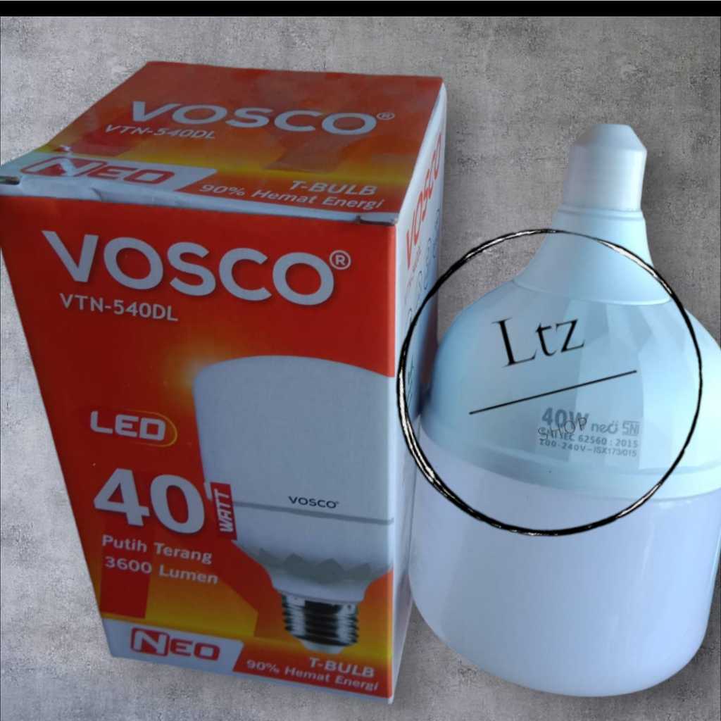 Lampu Tabung Capsule Jumbo LED Bulb Vosco 40 Watt 40//60 Watt