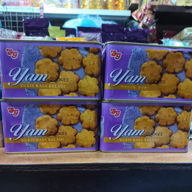 

yam cookies biskuit rasa keladi, exp 02/2026