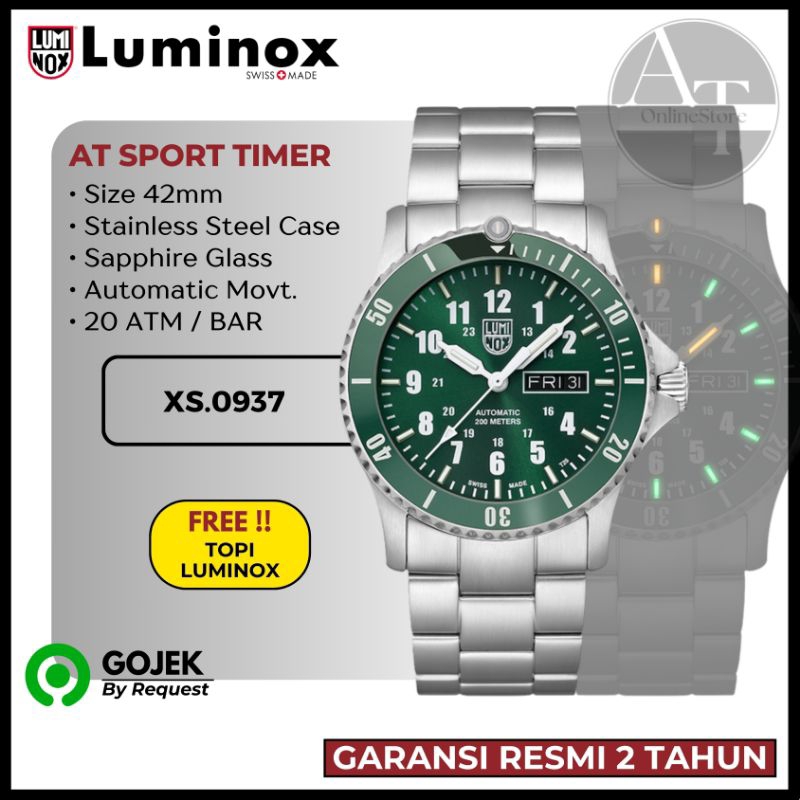 Jam Tangan Pria Luminox 0937 Sport Timer Automatic ORIGINAL Resmi