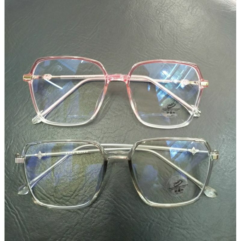 Kacamata Optik Minus -7.00 Lensa Photocromic Berubah Warna Anti UV Kacamata Minus Wanita Frame Terki