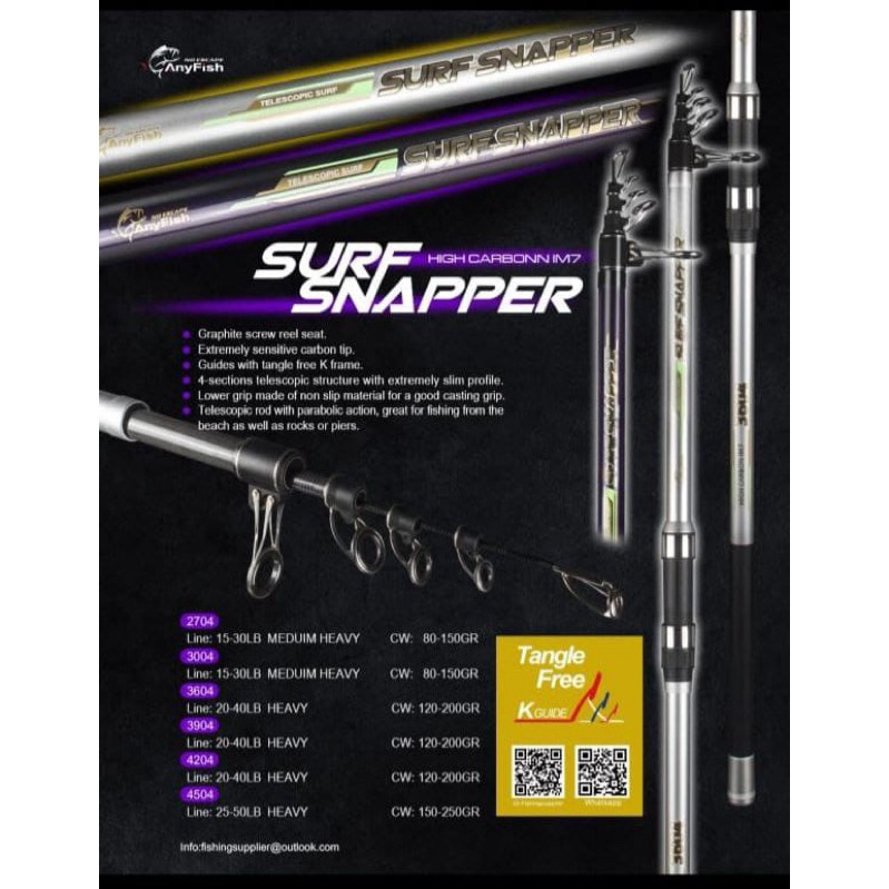JORAN ANYFISH SURF SNAPPER 360-420 CM