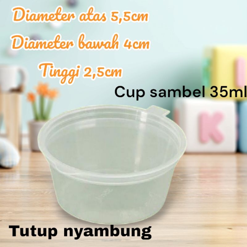 Thin wall DM cup sambel 35ml